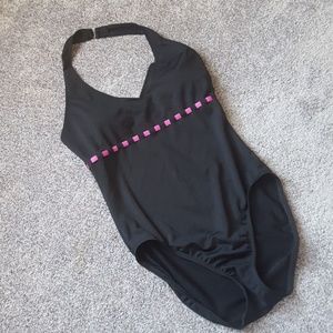 Black one-piece Swimsuit